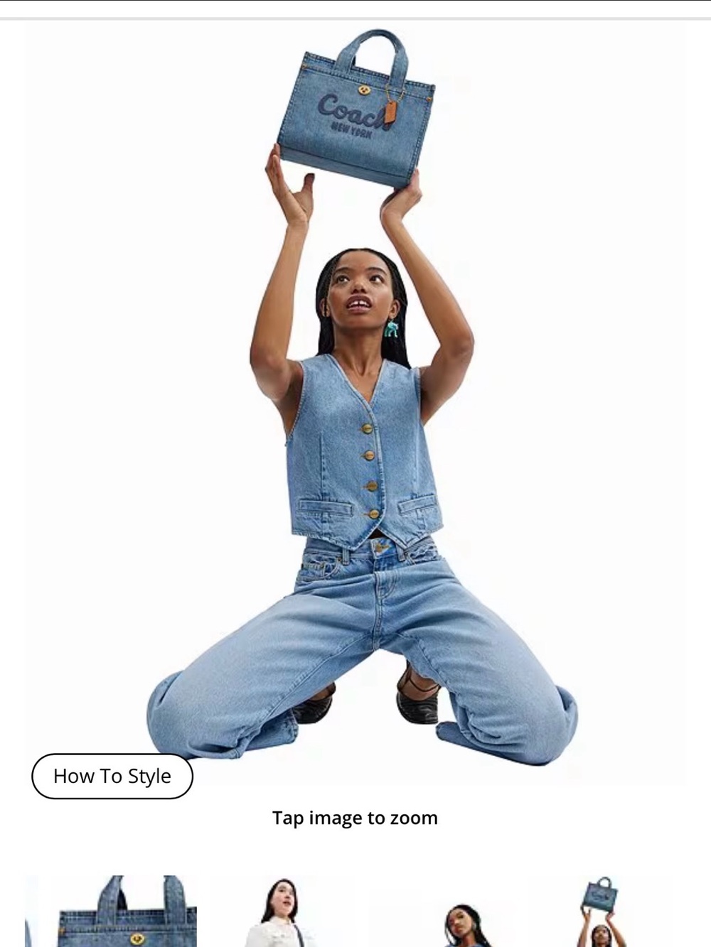 NWT - COACH - Cargo 26 - Denim - Picture 13 of 13